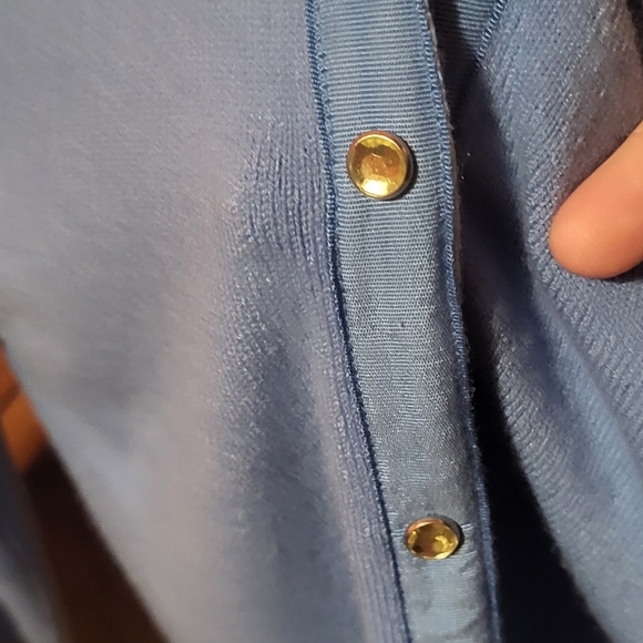 Vintage Y2K Light Blue Button Up Cardigan Size Small - Picture 3 of 5